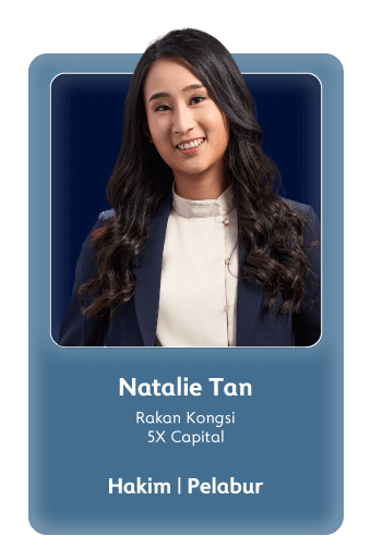 Natalie Tan (Rakan Kongsi, 5X Capital) - Hakim | Pelabur