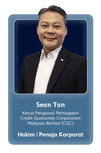 Sean Tan (Ketua Pengawai Perniagaan Credit Guarantee Corporation Malaysia Berhad (CGC)) - Hakim | Penaja Korporat