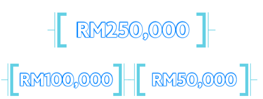 GRAND PRIZE: RM100,000 | 1st Runner Up: RM70,000 | 2nd Runner Up: RM30,000